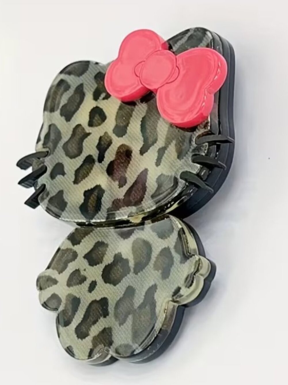 HELLO KITTY “Extra Large” Leopard Prink Lapel Pin Brooch (NEW & SO CUTE!)